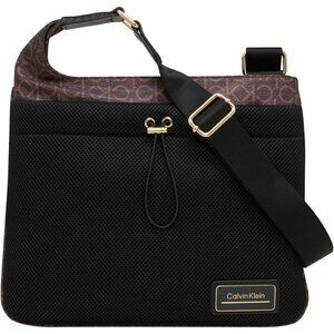 Women's Jessie Top Zip Crossbody Bag Brown Khaki Black Nylon Casual Luxury